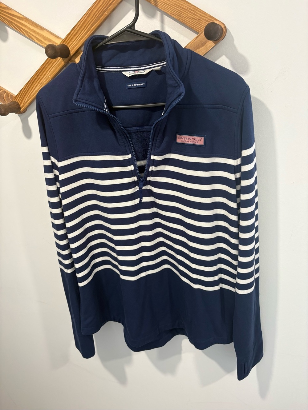 DREAMCLOTH PLACED STRIPED RELAXED SHEP SHIRT